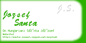 jozsef santa business card